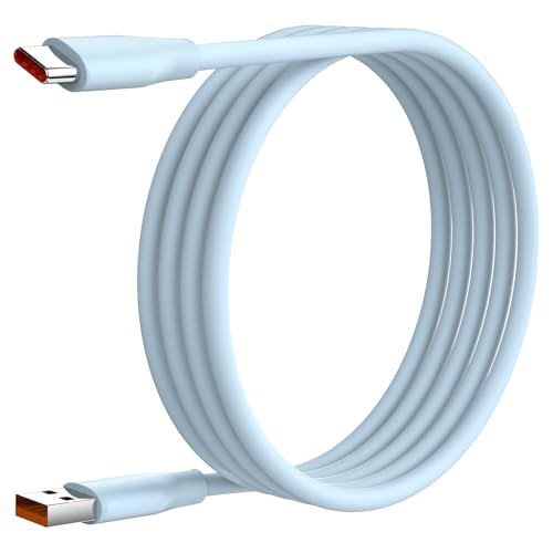 USB C Kabel 2M 120W 6A TurboCharge Fast Ladekabel für Xiaomi Redmi Note 14 13 12 11 Pro,Silikon Turbo Ladekabel für Redmi 14C 13C USB C Kabel Schnellladung für Xiaomi 15 14 13 Ultra 14T POCO F6 X7 Pro von ACAGET