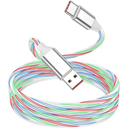 USB C Kabel 2M für Xiaomi,120W 6A USB Typ-C Kabel LED RGB Gradual Light Schnellladung für Xiaomi 13T/12/11T Pro,Turbo-Ladekabel für Xiaomi 14 13 Ultra,Redmi Note 13 12S 11 11S 10 Pro,POCO X6 F5 X5 X4 von ACAGET