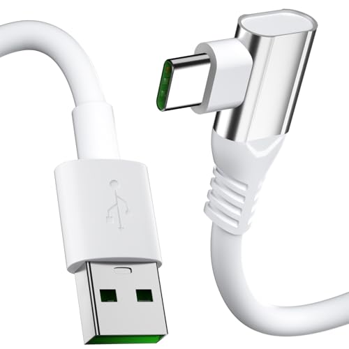 USB C Kabel Warp Charge Ladekabel Dash Ladek abel USB Typ C für OnePlus 12 12R 11 10 Nord CE 4 3 2 Lite,80W USB C Kabel 1M 90Grad SUPER VOOC Ladekabel für Realme 13 12+ Pro GT 6 6T für OPPO Reno12 11F von ACAGET