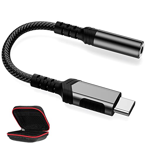 USB C Kopfhörer Adapter, USB C auf 3,5mm Klinke Adapter USB Typ C Audio Aux Adapter für iPhone 15 Pro Samsung Galaxy A35 A55 S24 A34 A54 S23 FE S22 Z Flip5 Oneplus 12 Pixel 8 7 für Xiaomi 14 13 12 Pro von ACAGET