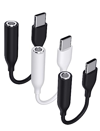 USB C Kopfhörer Adapter Aux [3Pack],USB C auf 3,5mm Klinke Adapter USB Typ C Audio Aux Adapter für iPhone 15 Pro Max Samsung Galaxy A35 A55 S24 S22 Ultra S23 S21 FE A34 A54 A53 OnePlus 12 Pixel 8 Pro von ACAGET