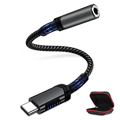 USB C Kopfhörer Adapter USB C auf 3,5mm Klinke Adapter Aux Adapter Typ C Audio Adapter Headset Adapter für iPhone 15 Pro Max Samsung Galaxy A35 A55 A34 S24 S23 S22 Ultra S21 FE Oneplus 12 11 Pixel 8 7 von ACAGET