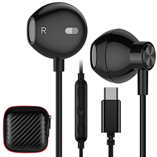 USB C Kopfhörer Typ C Headset für iPhone 15 Pro Max,USB C Ohrhörer mit Mikrofon In Ear Kopfhörer für Galaxy A35 A55 S24 S23 S21 FE S22 Ultra A34 A54 Z Flip5 4 für Xiaomi 14 Pixel 8 OnePlus 12 Nord 2T von ACAGET