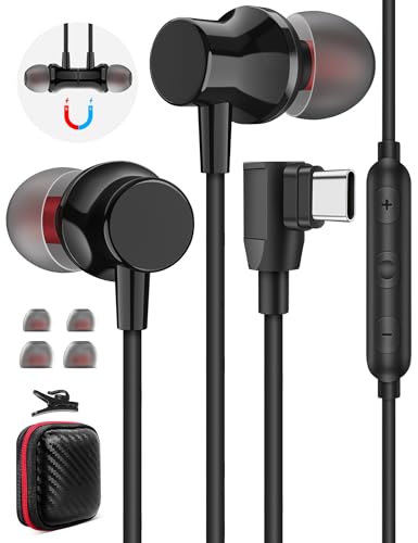 USB C Kopfhörer für iPhone 15 Pro Max,USB Typ C Ohrhörer mit Mikrofon für Xiaomi 14 13 Ultra,Kopfhörer Typ C In Ear mit Kabel für Samsung Galaxy S24 S23 Ultra A35 A55 A54 A34 S21 FE Pixel 8 OnePlus 12 von ACAGET