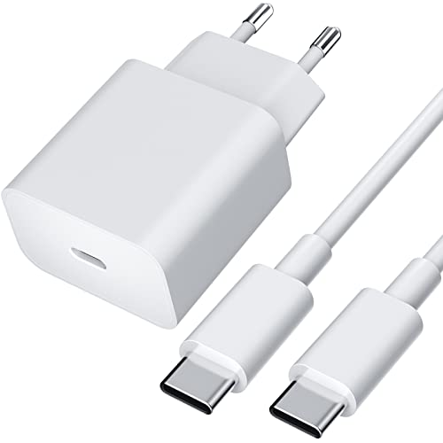 USB C Ladegerät 18W mit USB C Ladekabel 1M für Google Pixel 8 7a 7 6 Pro 6a 6 5 5a 4 4a 4XL 3a XL 3XL für Samsung Galaxy S24 S23 S22 Ultra/S21/S21 Ultra/S21/S20/S20 FE/Z Fold 4/Z Flip 3/Note10/10+/S10 von ACAGET