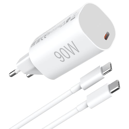 90W Schnellladegerät USB mit USB C auf Typ C1M Kabel für Xiaomi 15 14 Ultra POCO F6 F7 X7 Pro, ACANDYA 67W 45W Schnellladegerät Turbo Charge für Redmi Note 14 14S 14T 13 MIX Flip Fold 3 Pad 7 von ACANDYA
