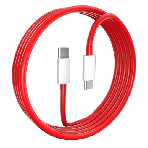 USB C Kabel Schnellladung für OnePlus 10T Nord 2T 5G, 1M/3,3FT 125W 10A SUPERVOOC USB C auf USB C Kabel für OnePlus Nord 4 10 Pro 11, Typ C Ladegerät für OPPO Find X5 Pro Reno 10 11 12 A98 A78 Realme von ACANDYA