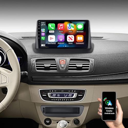 9" 2+32GB Android Autoradio für Renault Megane III 2009-2015, Autoradio mit Wireless Carplay Android Auto GPS Navigation Bluetooth Radio RDS Touchscreen WiFi SWC von ACAVICA