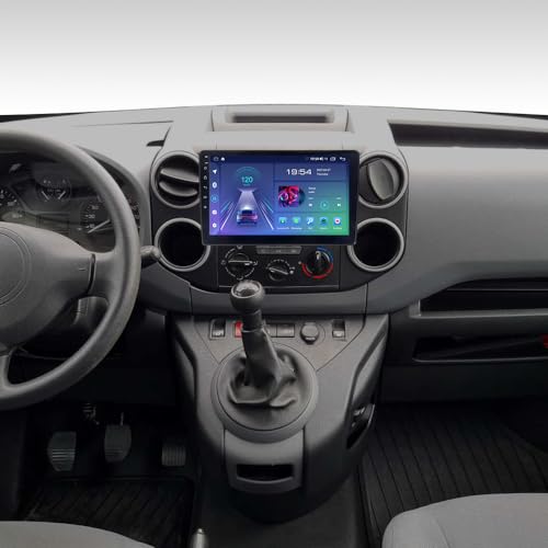 ACAVICA 2+32GB 9 Zoll Android 12 Autoradio für Citroen Berlingo B9 2008-2017 Peugeot Partner 2008-2017 Touchscreen Navigation GPS Car Radio Stereo mit Wireless Carplay Bluetooth WiFi DSP USB von ACAVICA