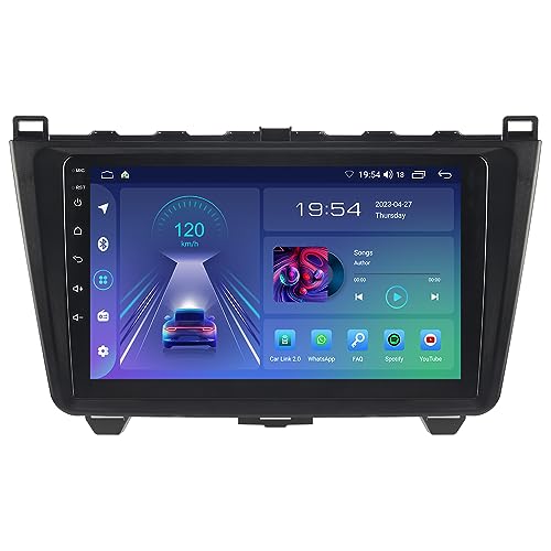 ACAVICA 2+32GB 9 Zoll Android 12 Autoradio für Mazda 6 GH1 GH2 2007-2013 Touchscreen GPS Navigator Autoradio Stereo mit Wireless Carplay Bluetooth WiFi DSP USB FM Lenkradsteuerung von ACAVICA