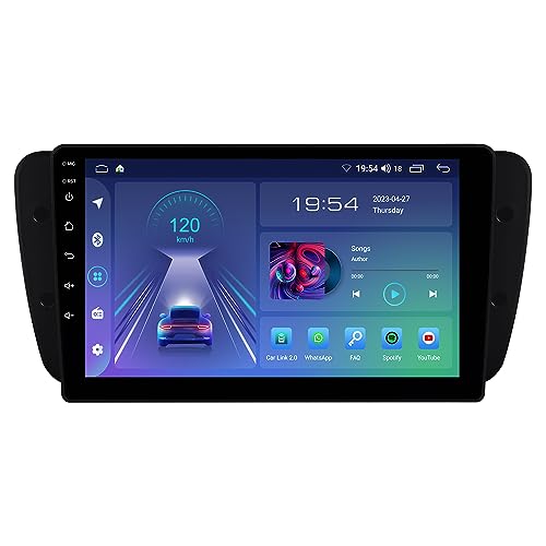 ACAVICA 2+32GB 9 Zoll Android 12 Autoradio für Seat Ibiza 6j 2008-2014 Sat NAV GPS Navigator Autoradio Stereo mit Wireless Carplay Bluetooth WiFi DSP USB FM Lenkradsteuerung (Radio für Seat Ibiza 6j) von ACAVICA