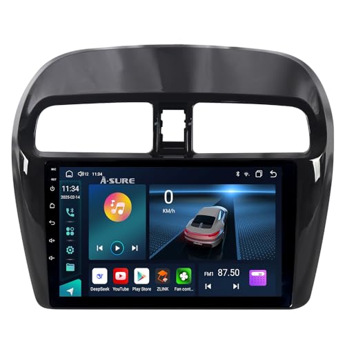ACAVICA 4+64GB Autoradio für MITSUBISHI Mirage Space Star 2012-2023 Dodge Attitude 2015-2023, Wireless Carplay Android Auto, Android 14 GPS-Navigator, Bluetooth, WiFi 4G LTE von ACAVICA