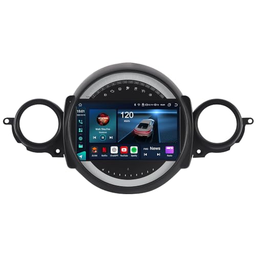 ACAVICA 8-Core 4+64GB Radio für BMW Mini Cooper 9 Zoll Autoradio Sat NAV mit GPS Navigation Wireless Carplay Android Auto WiFi Bluetooth von ACAVICA