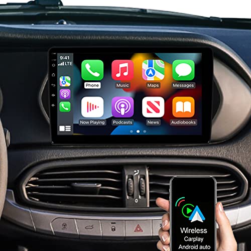 ACAVICA 9 Zoll 2+32GB Android Autoradio für FIAT Tipo Egea 2015-2021 Bluetooth Autoradio mit Wireless Carplay Android Auto GPS Navigation Radio Touchscreen WiFi SWC USB von ACAVICA