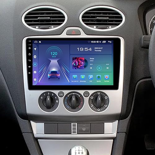ACAVICA 9 Zoll Android Autoradio für Ford Fiesta MK5 Focus MK2 Transit Kuga C-Max S-Max Galaxy Wireless Carplay Autoradio Bluetooth Navegador GPS Navi SWC WiFi (EIN Autoradio für Ford Fiesta) von ACAVICA