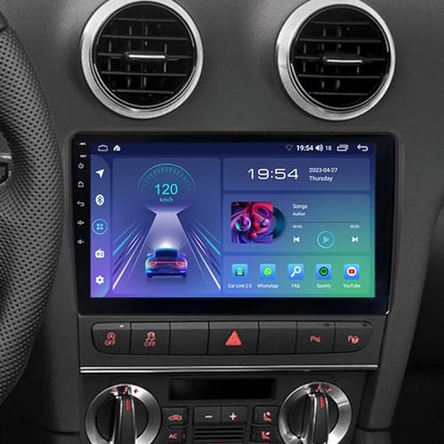 ACAVICA 9 Zoll Autoradio für Audi A3 S3 RS3 8P 8V 8PA Sportback Bluetooth Autoradio mit Wireless Carplay Android Auto WiFi DSP Lenkradsteuerung von ACAVICA