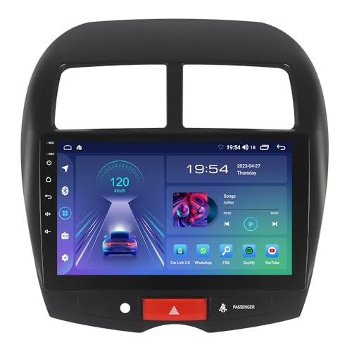 ACAVICA Android 12 Autoradio für Mitsubishi ASX 1 Citroen C4 Peugeot 4008 10,1 Zoll Touchscreen 2+32GB Stereo Sat NAV GPS mit kabellosem Carplay WiFi USB (Autoradio für Mitsubishi ASX) von ACAVICA