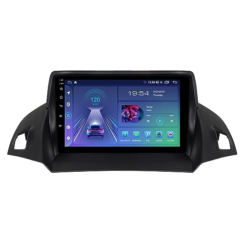 ACAVICA Android 9 Zoll Autoradio mit GPS-Navigation für Ford Escape 2013–2019 Kuga 2012–2018 Bluetooth Sat NAV Wireless Carplay Radio Multimedia Player WiFi USB 2+32 GB (A 2+32GB Quad Core) von ACAVICA