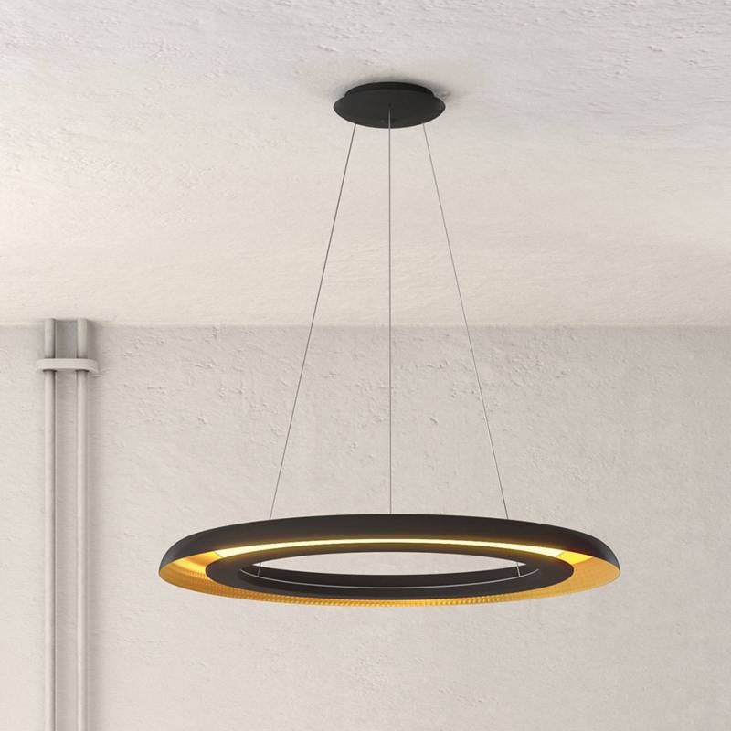 LED-Hängeleuchte Shiitake, schwarz / gold von ACB ILUMINACIÓN