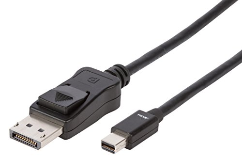 Accell B143B-003B UltraAV Mini DisplayPort auf DisplayPort 1.2 Kabel mit Verriegelungssperre, 1 m, schwarz 3.3 Feet (1 Meter) Schwarz von ACCELL