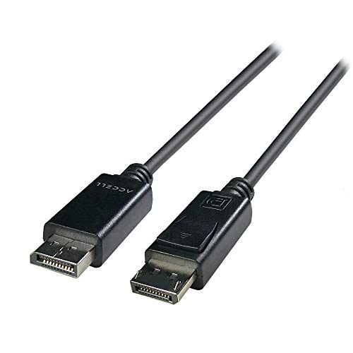 Accell DP zu DP 1.4 – VESA-zertifiziertes DisplayPort 1.4 Kabel – HBR3, 8K @ 60Hz, 4K UHD @ 240Hz, 2 m von ACCELL