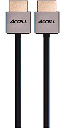 Accell Ultradünnes High-Speed-HDMI-Kabel mit Ethernet, 91 cm, HDMI 2.0 kompatibel für 4K UHD @ 60 Hz von ACCELL