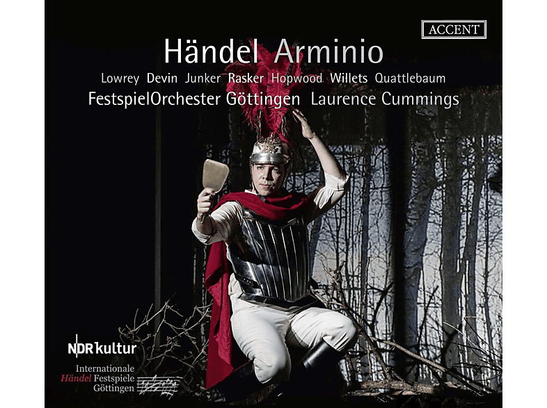 Christopher Lowrey, Anna Devin, Sophie Junker, Helena Rasker, Paul Hopwood, Owen Willetts, Cody Quattlebaum, Festspiel Orchester Göttingen - ARMINIO (CD) von ACCENT