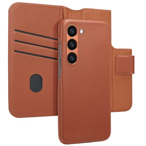 ACCEZZ Bookcase,2 in 1 Case kompatibel mit Samsung Galaxy S23 - Braun von ACCEZZ