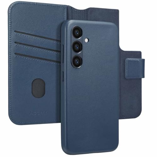 ACCEZZ Bookcase,2 in 1 Case kompatibel mit Samsung Galaxy S24 - Dunkelblau von ACCEZZ
