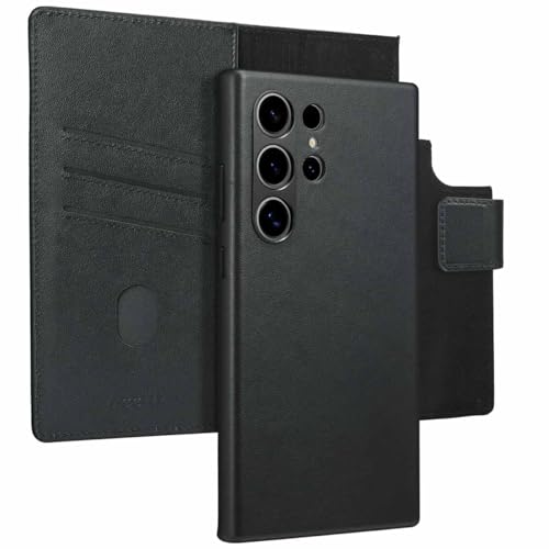 ACCEZZ Bookcase,2 in 1 Case kompatibel mit Samsung Galaxy S24 Ultra - Schwarz von ACCEZZ