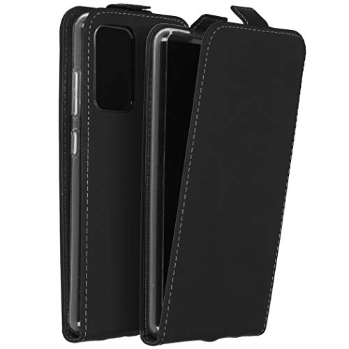 ACCEZZ Flipcase Hülle kompatibel mit Samsung Galaxy A72– Flip Case Tasche – Handytasche zum Aufklappen in Schwarz [1 Kartenfach, Magnetverschluss, Premium Kunstleder] von ACCEZZ