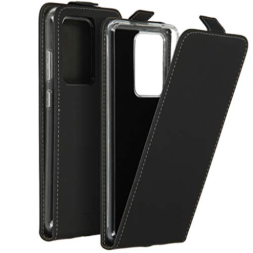 ACCEZZ Flipcase Hülle kompatibel mit Samsung Galaxy S20 Ultra– Flip Case Tasche – Handytasche zum Aufklappen in Schwarz [1 Kartenfach, Magnetverschluss, Premium Kunstleder] von ACCEZZ