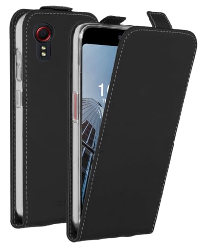 ACCEZZ Flipcase Hülle kompatibel mit Samsung Galaxy Xcover 5– Flip Case Tasche – Handytasche zum Aufklappen in Schwarz [1 Kartenfach, Magnetverschluss, Premium Kunstleder] von ACCEZZ