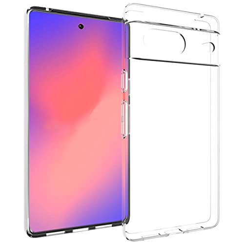 ACCEZZ kompatibel mit Google Pixel 7 Hülle – Clear Backcover Silikon Case – Softcase Handyhülle in Transparent/Durchsichtig [Dünn, Anti-Rutsch] von ACCEZZ