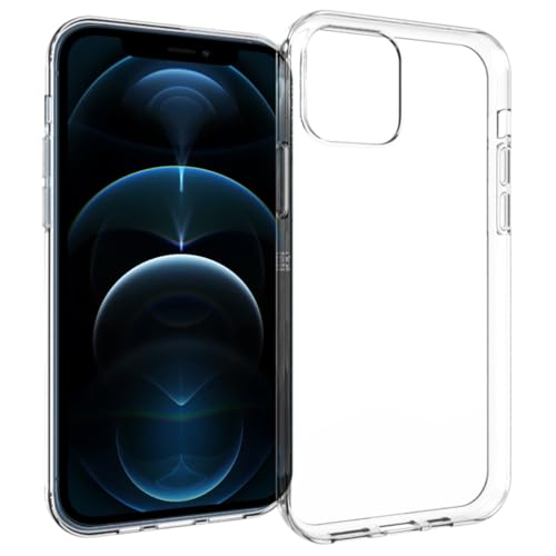 ACCEZZ kompatibel mit iPhone 12 Pro Max Hülle – Clear Backcover Silikon Case – Softcase Handyhülle in Transparent/Durchsichtig [Dünn, Anti-Rutsch] von ACCEZZ