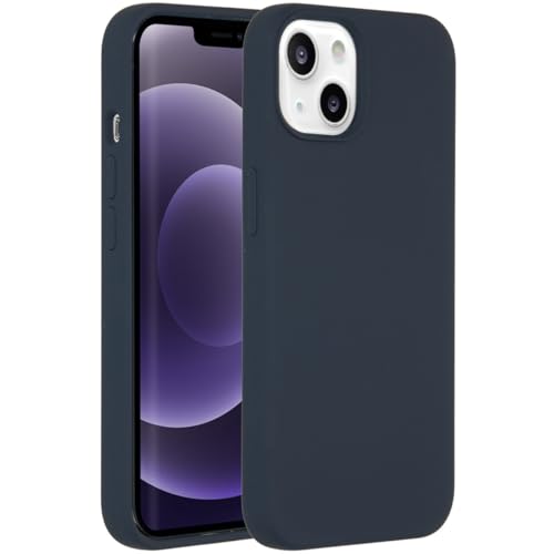 ACCEZZ kompatibel mit iPhone 13 Hülle – Liquid Silikon Case – Back Cover Handyhülle in Dunkelblau [Mikrofaser-Futter, Ultradünn, Kratzfest, Stabil] von ACCEZZ