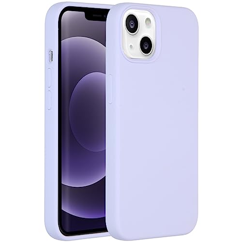 ACCEZZ kompatibel mit iPhone 13 Hülle – Liquid Silikon Case – Back Cover Handyhülle in Lila [Mikrofaser-Futter, Ultradünn, Kratzfest, Stabil] von ACCEZZ