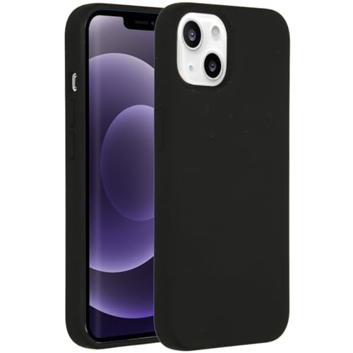 ACCEZZ kompatibel mit iPhone 13 Hülle – Liquid Silikon Case – Back Cover Handyhülle in Schwarz [Mikrofaser-Futter, Ultradünn, Kratzfest, Stabil] von ACCEZZ