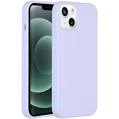 ACCEZZ kompatibel mit iPhone 13 Mini Hülle – Liquid Silikon Case – Back Cover Handyhülle in Lila [Mikrofaser-Futter, Ultradünn, Kratzfest, Stabil] von ACCEZZ