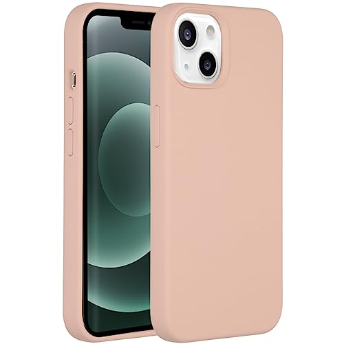ACCEZZ kompatibel mit iPhone 13 Mini Hülle – Liquid Silikon Case – Back Cover Handyhülle in Rosa [Mikrofaser-Futter, Ultradünn, Kratzfest, Stabil] von ACCEZZ