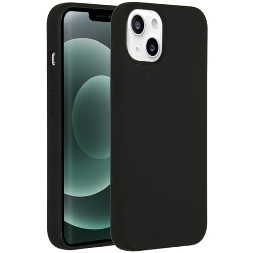 ACCEZZ kompatibel mit iPhone 13 Mini Hülle – Liquid Silikon Case – Back Cover Handyhülle in Schwarz [Mikrofaser-Futter, Ultradünn, Kratzfest, Stabil] von ACCEZZ
