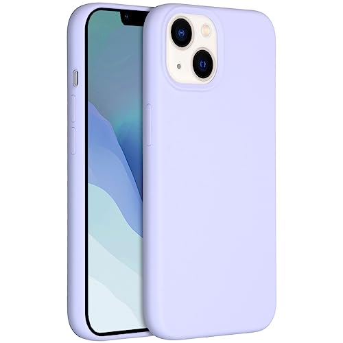 ACCEZZ kompatibel mit iPhone 14 Hülle – Liquid Silikon Case – Back Cover Handyhülle in Lila [Mikrofaser-Futter, Ultradünn, Kratzfest, Stabil] von ACCEZZ