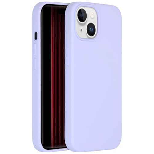 ACCEZZ kompatibel mit iPhone 15 Hülle – Liquid Silikon Case – Back Cover Handyhülle in Lila [Mikrofaser-Futter, Ultradünn, Kratzfest, Stabil] von ACCEZZ