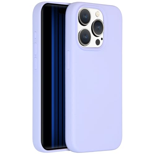 ACCEZZ kompatibel mit iPhone 15 Pro Hülle – Liquid Silikon Case – Back Cover Handyhülle in Lila [Mikrofaser-Futter, Ultradünn, Kratzfest, Stabil] von ACCEZZ