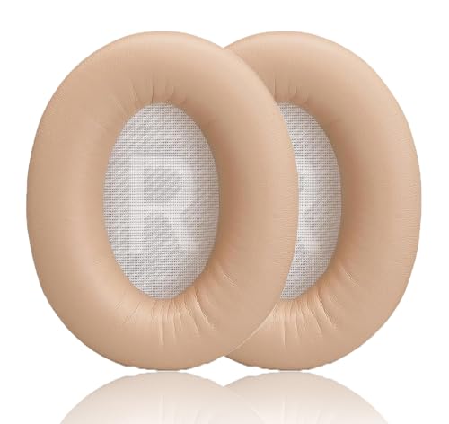ACCIUK Ersatz-Ohrpolster, kompatibel mit Bose SoundLink Around-Ear 2 / Bose Soundlink AE2 Kopfhörern, aus weichem Proteinleder und Memory-Schaum, Aprikosenfarbe von ACCIUK