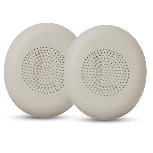 ACCIUK Ersatz-Ohrpolster, kompatibel mit Jabra Elite 45h, Evolve2 65, Evolve2 40 Kopfhörern. Weiches Protein-Leder kombiniert mit hochdichtem Memory-Schaum, Ersatz-Ohrpolster (Champagner) von ACCIUK