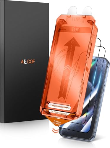 ACCOF für iPhone 16 Pro Max für Panzerglas Full Screen, Auto Installation, Schutzfolie 16 Pro Max Privacy, 9H Härte, Anti-Fingerabdruck, Kratzfest, Blasenfrei, 2 Stück(HD) von ACCOF