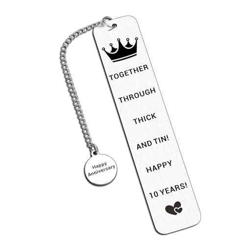 Blech-Geschenke zum 10. Hochzeitstag, Geschenke für Sie und Ihn, 10. Hochzeitstag, Hochzeitsgeschenke für Ehefrau, Ehemann, Paare, 10. Hochzeitstag, Lesezeichen, Geschenke für Männer und Frauen Blech-Geschenke zum 10. Hochzeitstag, Geschenke für Sie und Ihn, 10. Hochzeitstag, Hochzeitsgeschenke für Ehefrau, Ehemann, Paare, 10. Hochzeitstag, Lesezeichen, Geschenke für Männer und Frauen von ACCOLIAMBER