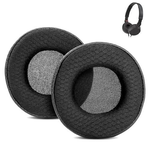 ACCOUTA Kompatibel mit Sony MDR-ZX100 MDR-ZX110NA ZX300 ZX310 V150 V300 ZX102dpv DR-BT101 Kopfhörer Ohrpolster Ersatz mit Langlebigem Stoff/Atmungsaktivem Proteinleder und Memory-Schaum von ACCOUTA
