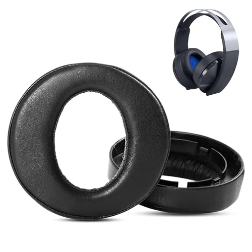 ACCOUTA Ohrpolster Kissen Kompatibel mit Sony PS4 Platinum Wireless Kopfhörer Ohrpolster Ersatz mit Weicherem Proteinleder und Memory-Schaum von ACCOUTA